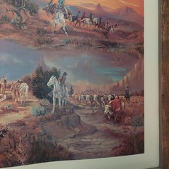 Bill Chappell Print „All In A Day’s Work“ Cowboy Western Landscape 42″ x 29″