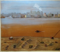 Seaver Leslie 1983 Pastel View of New York Hudson River Listed New York & Maine