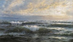 Oil Painting repro William Trost Richards Seascape