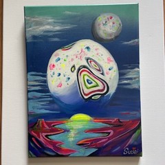 Original Surrealist Art Painting by Suzie Sea – Bizarre Trippy