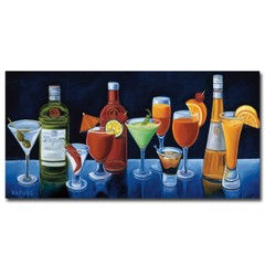 Cocktail Hour by Will Rafuse Gallery-Wrapped Canvas Giclee (12 in x 24 in)
