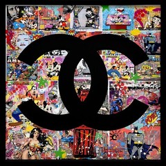 JOZZA „CHANEL“ 2023 | ORIGINAL PAINTING ON DIE CUT ALUMINUM | LARGE 50X50″