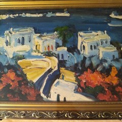 Framed Hand Painted Oil Painting,, 12×16″