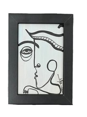 PAINTING ORIGINAL ACRYLIC ON FIBERBOARD 4”X6”(FRAME INCLUDED)CUBAN ART by LISA