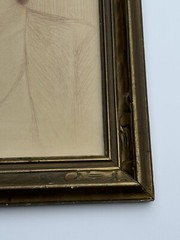 ANTIQUE DRAWING PORTRAIT WOMAN WIFE OF EVERETT GEE JACKSON EILEEN LISTED FAMOUS