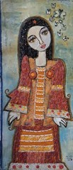 mixta On Canvas SANDRA DOOLEY T: Muchacha 50×120 cm. cuba beautiful.art