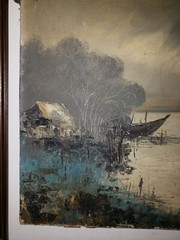 Antique Oil Painting Signed By Artist, 18×24 Impasto Landscape On Canvas