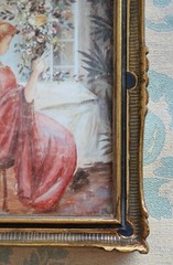 antique gilded wood frame, for paintings or photographs