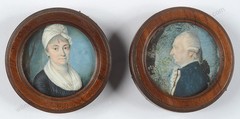 Wendelin Moosbrugger (1760-1849) „Two miniature portraits of a married couple“