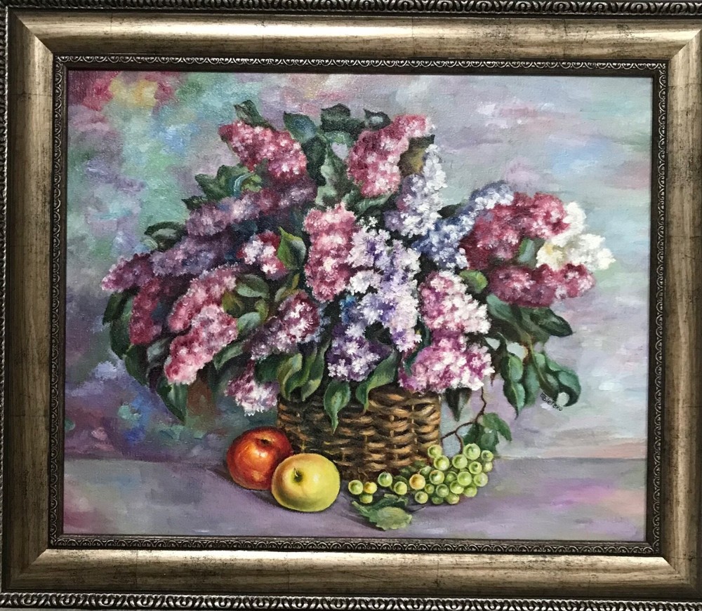 original oil painting signed framed, art work ,good as gift