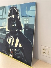 Darth Vader Star Wars Art 21”X 25”Pop Art Painting G. Pataison