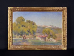 Daniel REAL (1877-1931) Ecole Française Paysage De Gironde Bordeaux France