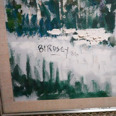 ALFRED BIRDSEY HUGE ORIGINAL OIL ON CANVAS BERMUDA SEAPORT SCENE PAINTING 1986