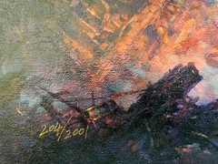 CAO YONG – FREEDOM HE 30″ X 21″ HAND EMBELLISHED GICLEE CANVAS w/COA