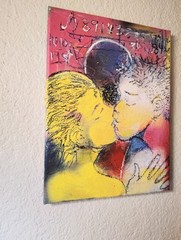 12 inch x 9 inch x 5/8 of an inch – Romantic Painting by A. Avila