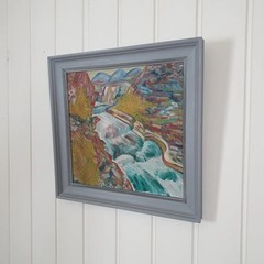 H Holmgren 1948 Vintage Swedish Mid Century Oil Painting Original Art
