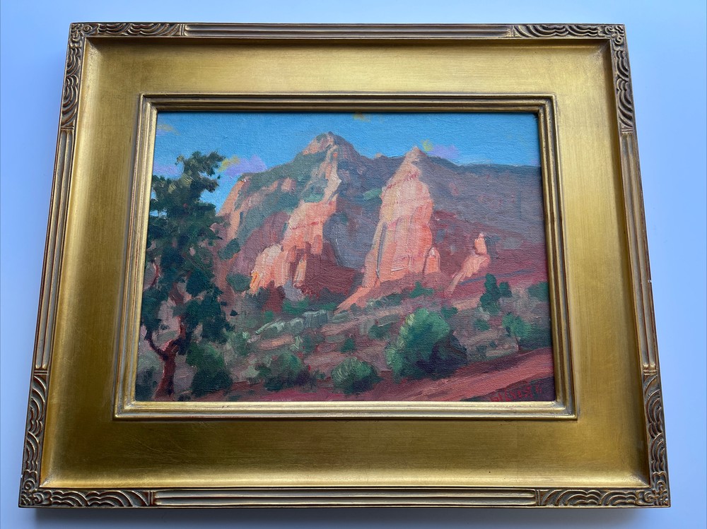 American Impressionism Painting Sedona Landscape Silvio Silvestri Listed Artist