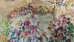 Framed Matted Signed Original Landscape Watercolor Painting 14″ x 11″