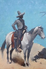 Orig 1912 Harry Lincoln Sayler Oil Painting, Remington / Dunton Western Style