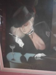 Large Vintage Original Chaulk By Playboy Artist Framed/Matted Signed By Wise
