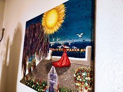 Acrylic Painting, Amazing Vacation Under The Sun