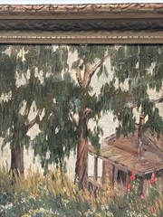 ANTIQUE EARLY CALIFORNIA PAINTING LANDSCAPE IMPRESSIONIST SAIGNED NAUERT 1910’S
