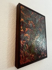 Original Acrylic Pour Painting | Abstract Fluid Art | H 17.5″ × W 13.5″