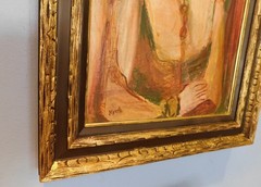 LARGE 1957 FAUVIST BAY AREA FIGURATIVE EXPRESSIONIST SCHOOL Oil PAINTING – KEITH