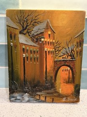 Original Canal City Painting 8”x10”