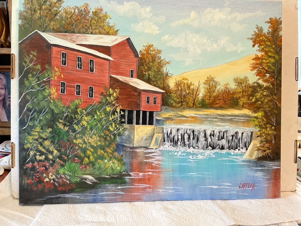 14 x 18 Original Oil Painting on Canvas….“Lynn’s Mill“