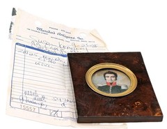 Antique Napoleonic French Officer Portrait Miniature Signed Pasquier Early 19C