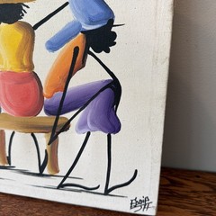 Jamaican painting Wedding Art Signed By Original Artist Vibrant Caribbean style