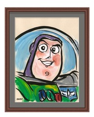 Atherton 9×12 Original Pop Art Toy Story Painting „Buzz Lightyear“ signed