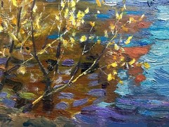 Oil Painting March Day Batrakov V. Unframed Original Home Decor Art nAAA2417