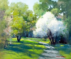 Robert Waltsak (NJ,b 1944) oil painting 126068
