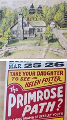 REDUCED!!! VINTAGE 1930s Unsigned Watercolor Attached 1931 Movie Poster