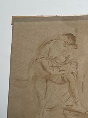 17TH TO 18TH CENTURY OLD MASTER PAINTING DRAWING PORTRAIT WOMAN MYSTERY ARTIST
