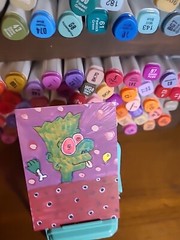 Original Aceo Painting Zombie Bart Simpson Low Brow Blood Donation Severed Hand