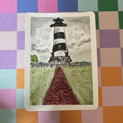 Water color ACEO Bodie Island Lighthouse