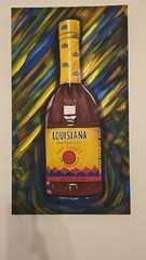Set- 4 Hot Sauce Paintings, 18inx32in Tabasco, Crystal, Louisiana, Slap Ya Mama