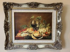 Handmade Oil Painting on canvas Copy after Cornelis de Heem 18″x 22″