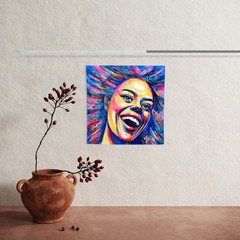 ORIGINAL Portrait Picture Painting Woman Abstract Painting Modern HAND PAINTED