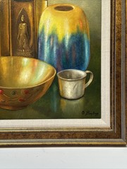 Vintage Still Life Painting Realism Arts And Crafts Sculpture Raymond Bayless