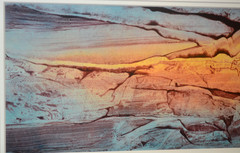 Original Southwest Buffalo Hunt painting by California artist Roy George Swanson