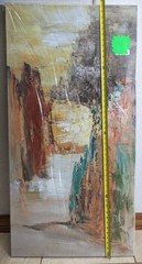 Abstract Canyon Canvas Wall Art Painting 24 in W x 47 in H x l in D