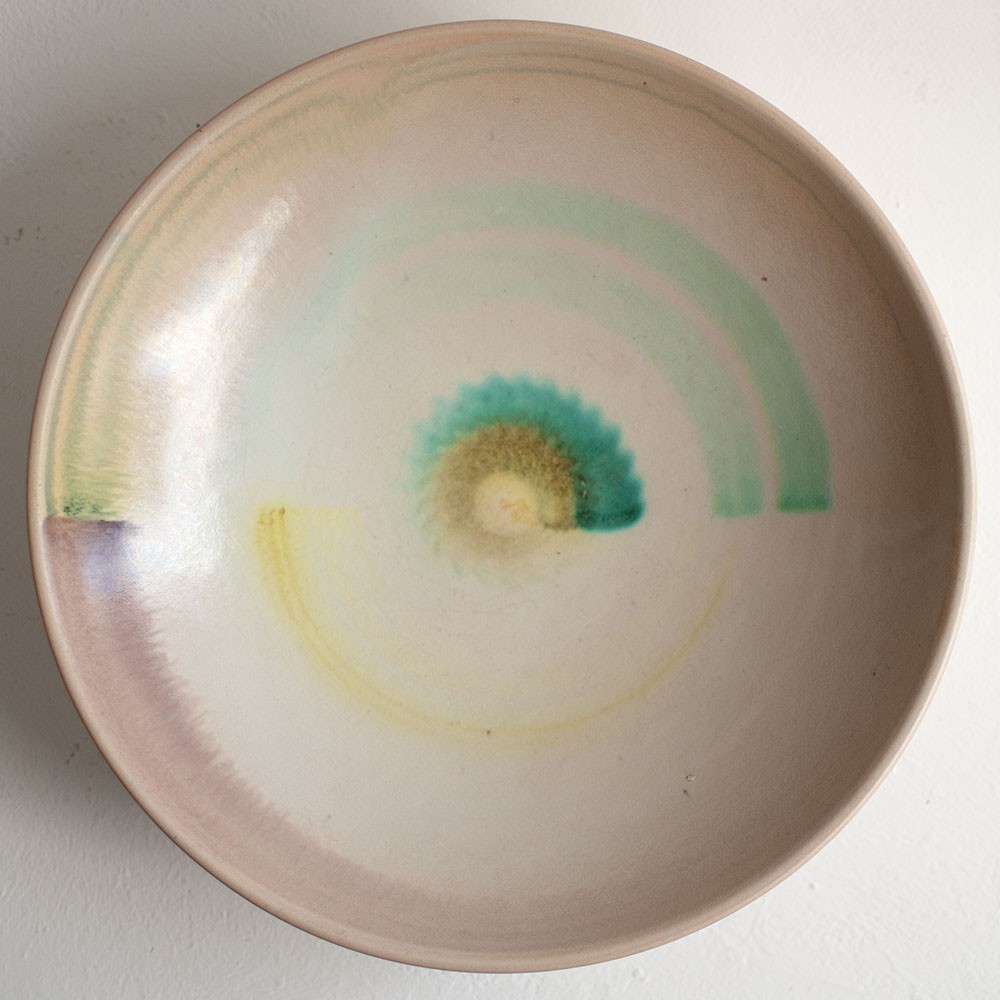 Hildegard Delius bowl hand painted Carstens Uffrecht Neuhaldensleben around 1930