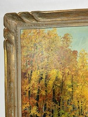 Harry M. Book Original Oil Painting 1956 Pennsylvania Landscape Framed 50”