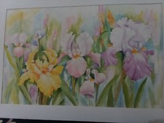 Savannah Artist Karen Miller Original Large Watercolor..26 by 40 1/2  One of two
