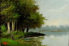 Barbizon School Oil Painting after Antoine Richard (1822-1891)