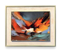 Leonardo Nierman oil painting Lava